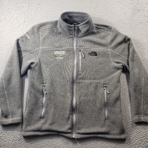 The North Face Jacket Mens XL Extra Large Gray Fleece Sweatshirt Full Zip Amazon